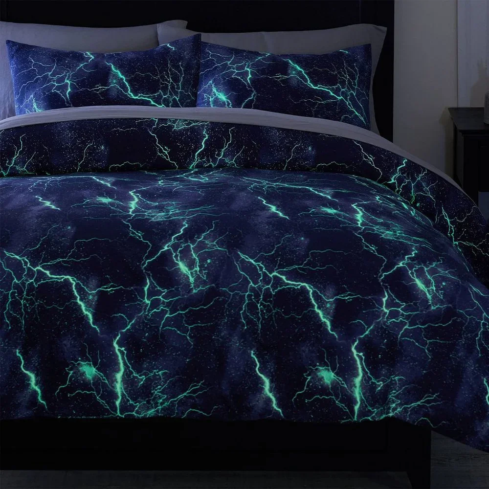 NWT 1x Pottery Barn Storm Glow-in-the-Dark Pillow Sham (Blue)